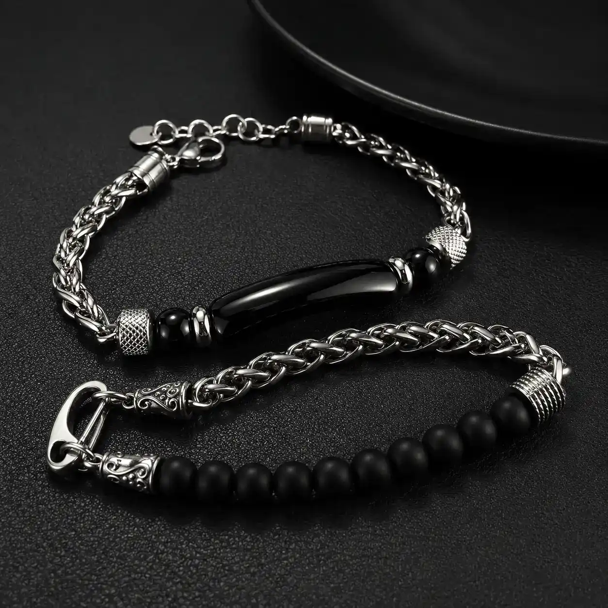 Bracelet Combo 2 [Black + Black]