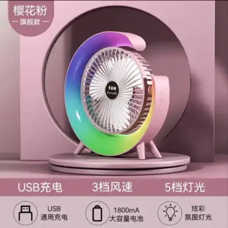 Rechargeable High Speed LED Fan