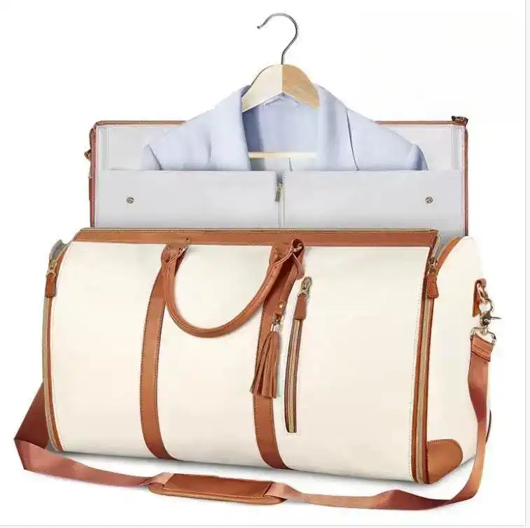 Luxury Foldable PU Leather Duffel Bag